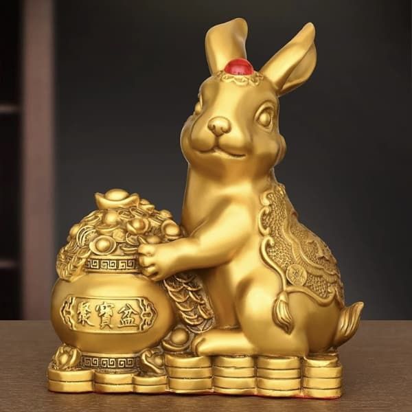  THỎ HOÀNG ĐẠO DỒI DÀO MAY MẮN BK-ME002700VN-3106 Chất liệu đồng 