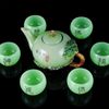 BỘ ẤM TRÀ TRÁNG MEN CAO CẤP BK-CE004700VN-3112 Chất liệu: sứ ngọc + kim loại