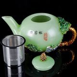  BỘ ẤM TRÀ TRÁNG MEN CAO CẤP BK-CE004700VN-3112 Chất liệu: sứ ngọc + kim loại 