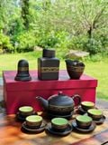  Bộ Ấm Chén Tử Sa Bát Tràng – Họa tiết trống đồng: Đỉnh Cao Nghệ Thuật Trà Đạo Việt Nam 
