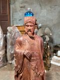  Tượng Khổng Minh Gỗ Tử Đàn Đỏ 