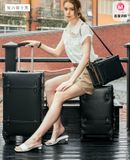  VALI DA DOANH NHÂN CAO CẤP Chất liệu: Hợp kim nhôm, PP da PU, lót polyester 