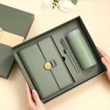  Hộp bộ quà tặng Notepad đẹp cao cấp (Hộp quà  - sổ còng a5 có thể tháo rời 