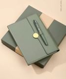  Hộp bộ quà tặng Notepad đẹp cao cấp (Hộp quà  - sổ còng a5 có thể tháo rời 