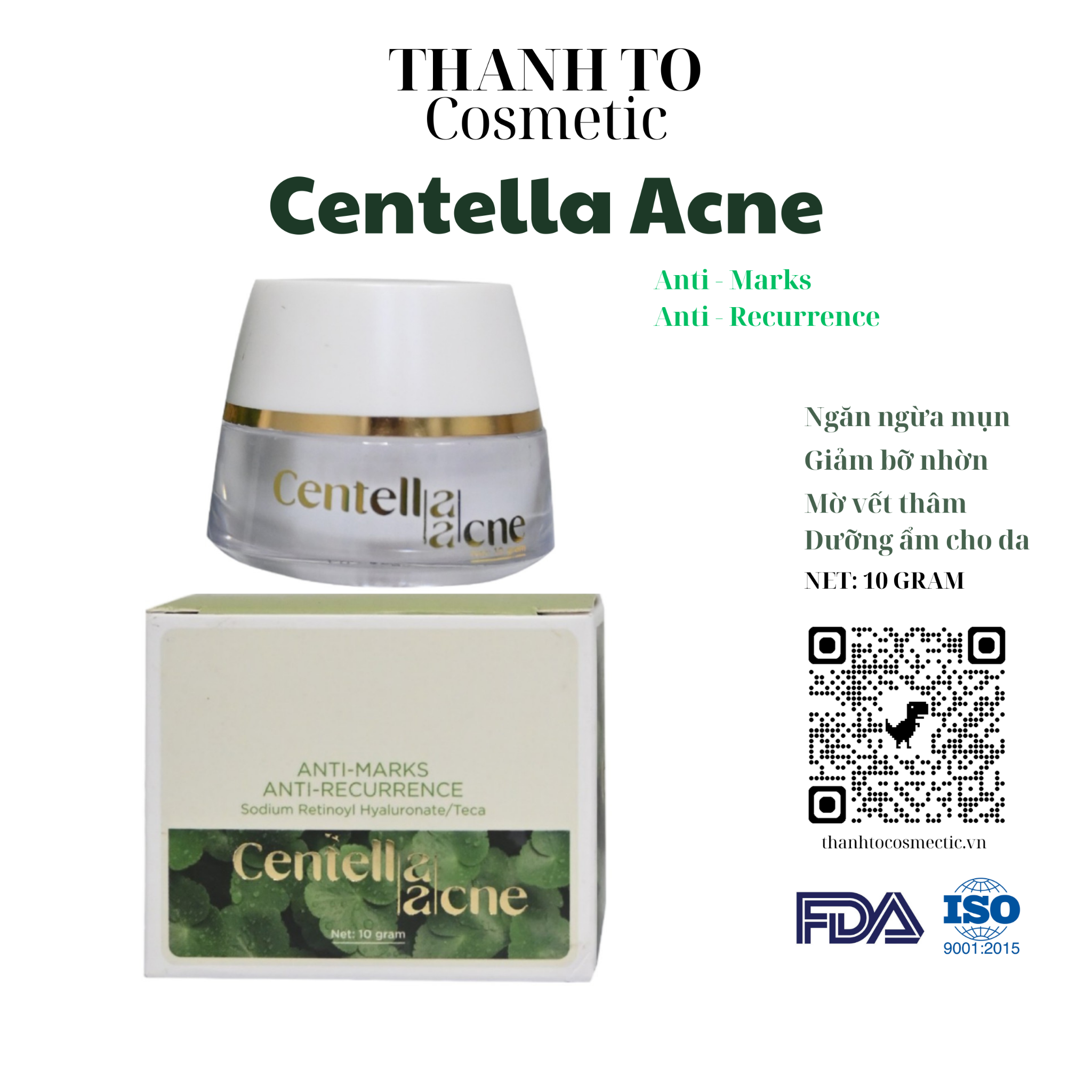 Kem Rau Má Centella Acne – Thanh To Cosmetic