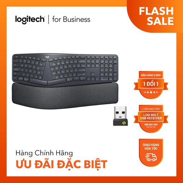  Logitech Ergo K860 Split Keyboard For Business 