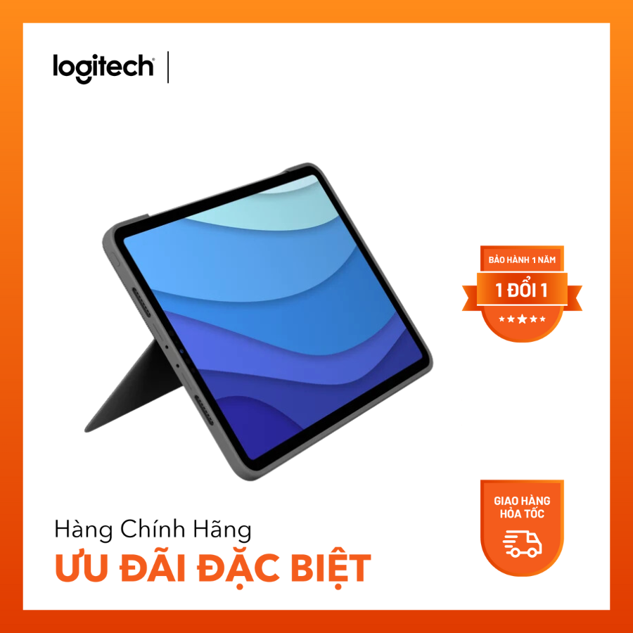  Logitech Combo Touch For Ipad Pro 12.9 Inch 5Th(M1)/6Th(M2) Gen 