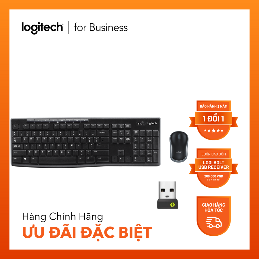  Logitech® Wireless Combo MK270 