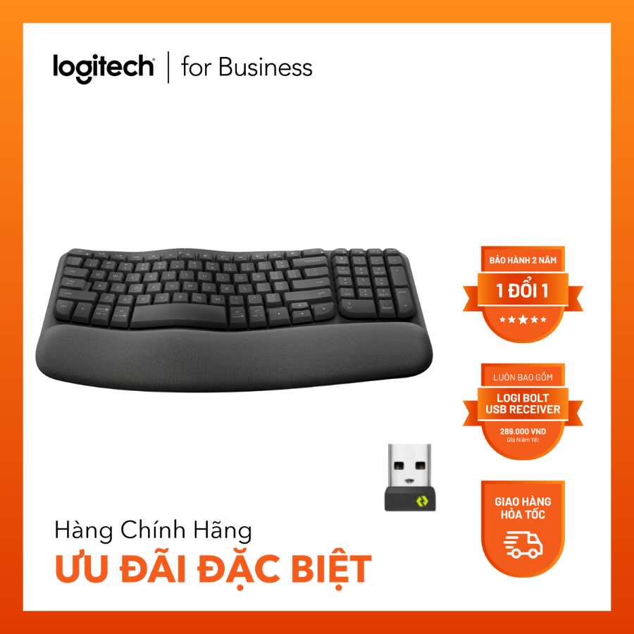  Bàn phím Logitech Wave Keys for Business 