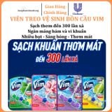 Viên treo vệ sinh bồn cầu Vim thơm mát, diệt khuẩn, sâng bóng 