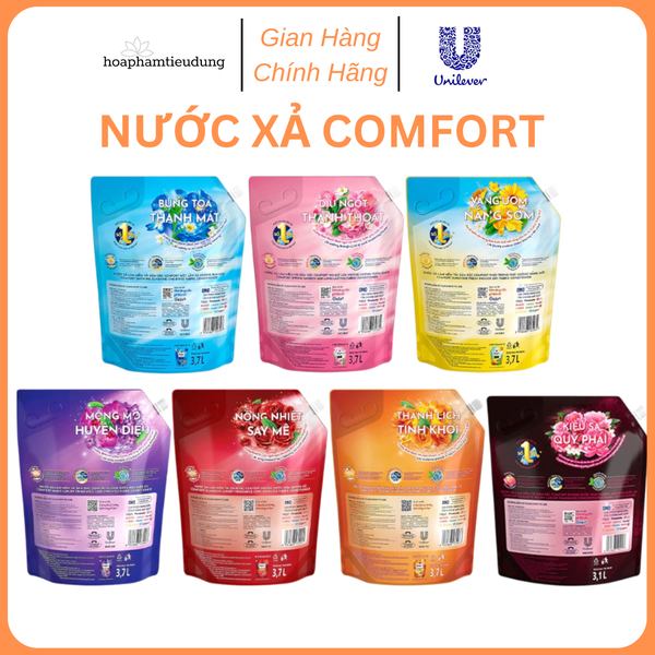  NƯỚC XẢ VẢI COMFORT HƯƠNG NƯỚC HOA LƯU HƯƠNG 100 GIỜ 3.1 - 3.7L 