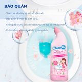  Chai sạch bồn cầu CleanZ Tẩy sạch bồn cầu diệt khuẩn hương đào - 500ml 