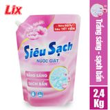  Nước giặt LIX siêu sạch hương hoa anh đào 2.4kg 