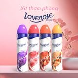  Xịt thơm phòng Lovenose, nước hoa xịt phòng hương thơm tự nhiên dễ chịu lưu hương lâu dài 320ml 
