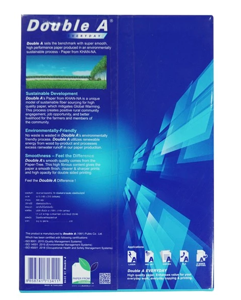  Giấy A5 Double A 70gsm nhập khẩu chính hãng từ Thái Lan 