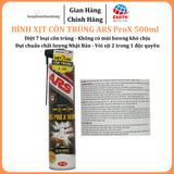  Bình xịt muỗi , côn trùng ARS PRO.X MẠNH diệt 7 loại côn trùng chai 500ml không mùi 