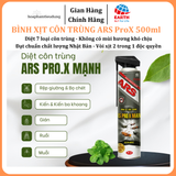  Bình xịt muỗi , côn trùng ARS PRO.X MẠNH diệt 7 loại côn trùng chai 500ml không mùi 