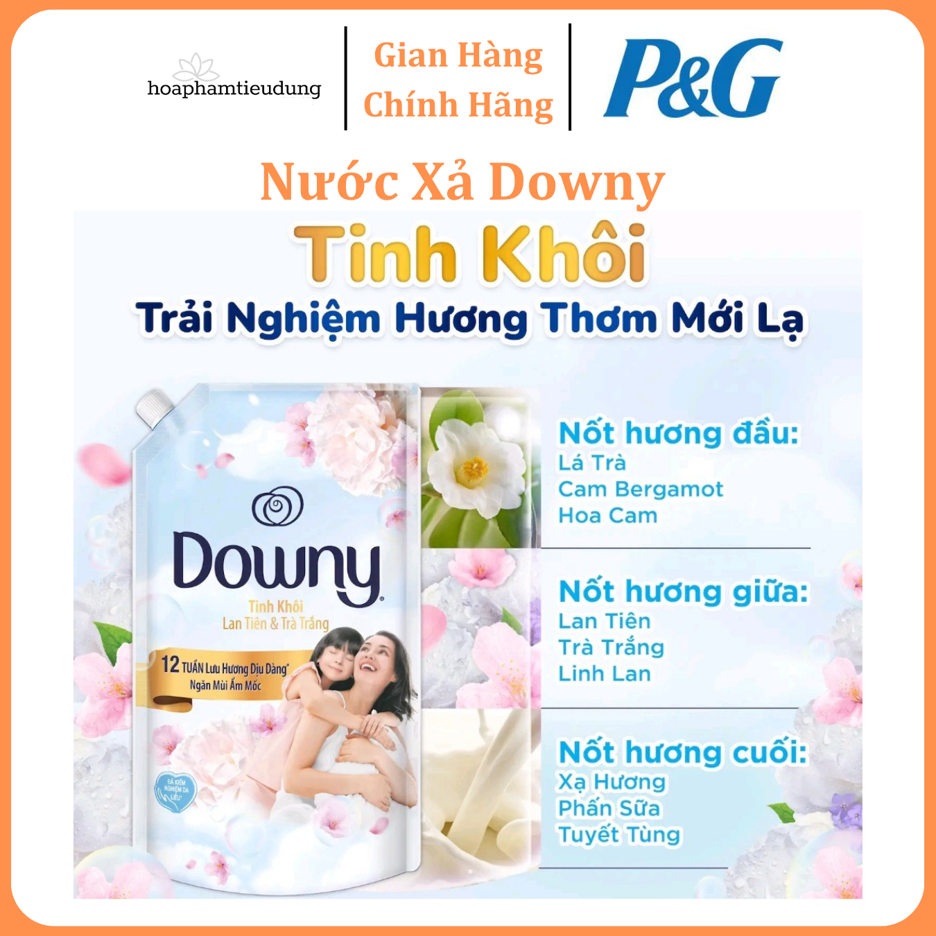  Nước xả vải Downy 1.25-1.45-1.6L-2.3L 