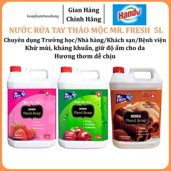  Nước rửa tay Premium Hand Soap Mr Fresh Hàn Quốc 5L 