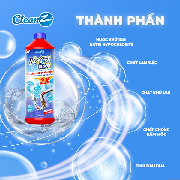  Gel thông tắc sinh học đa năng AIKOMI làm sạch, bảo vệ đường ống bồn rửa mặt, chậu rửa bát, khử mùi hôi 