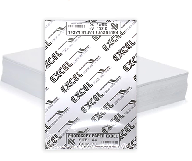  Giấy A4 Excel 70-80 gsm 400 tờ dày đúng định lượng và trắng sáng 