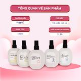  Xịt thơm quần áo Lovenose 100ml chiết xuất tinh dầu thiên nhiên thơm mát khửi mùi hôi, chai xịt thơm tủ quần áo 