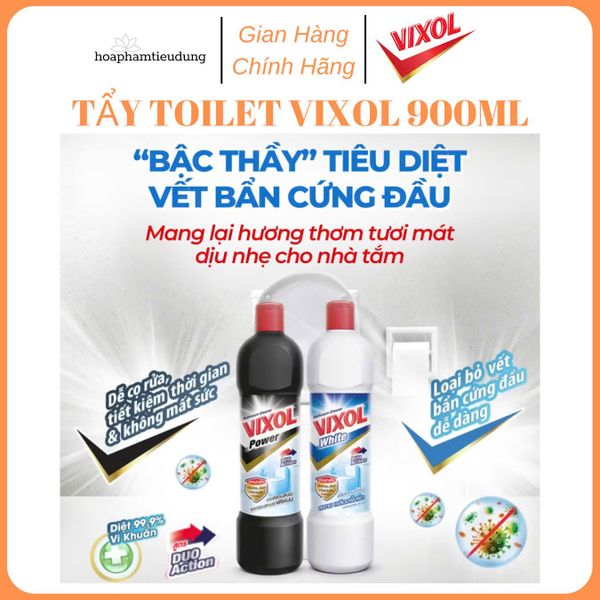  Nước Tẩy Rửa Nhà Tắm Và Bồn Cầu Vixol Thái Lan 900ml 