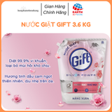  Nước giặt Gift 3.6kg Công nghệ Nano Bạc khử mùi hôi, ẩm mốc trên vải 