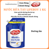  Nước rửa tay sạch khuẩn Lifebuoy Dạng Túi 1 KG có vòi tiện lợi sử dụng 