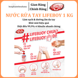  Nước rửa tay sạch khuẩn Lifebuoy Dạng Túi 1 KG có vòi tiện lợi sử dụng 