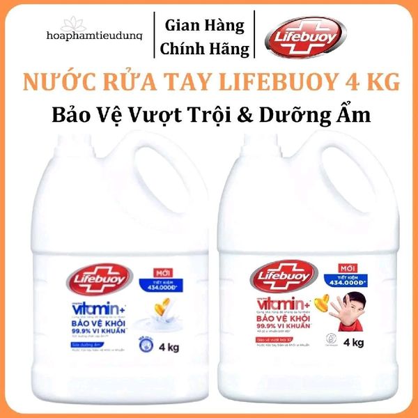  Nước rửa tay Lifebuoy bảo vệ vượt trội 4KG 