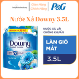  Nước Xả DOWNY Tinh Dầu Thiên Nhiên/ Nước Hoa Cao Cấp/ Chống Khuẩn Nhiều Mùi Hương Túi 3.5L 