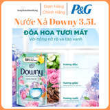  Nước Xả DOWNY Tinh Dầu Thiên Nhiên/ Nước Hoa Cao Cấp/ Chống Khuẩn Nhiều Mùi Hương Túi 3.5L 