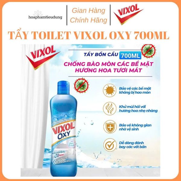  Nước Tẩy Rửa Nhà Tắm Và Bồn Cầu Vixol Oxy Thái Lan 700ml 