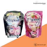 (Combo 2 Túi Nước Giặt & Nước Xả) Hygiene mềm vải, lưu hương nước hoa dài lâu 1.3-1.8L 