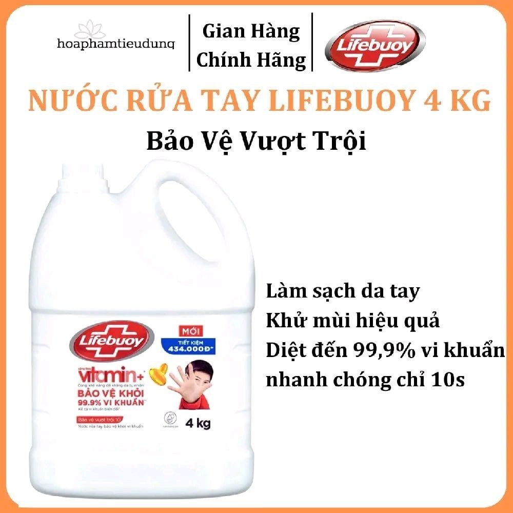  Nước rửa tay Lifebuoy bảo vệ vượt trội 4 kg 
