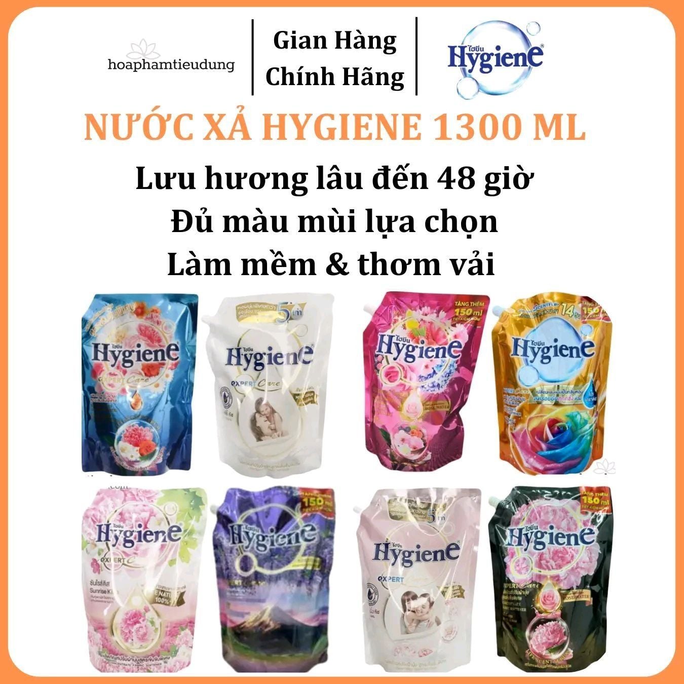  Nước xả Hygiene Expert Care 1300ml 