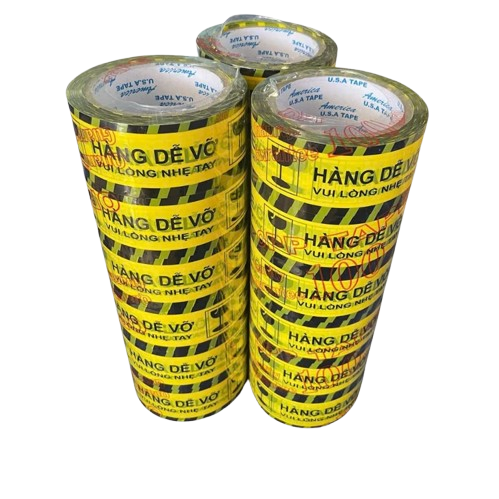  Băng keo in hàng dễ vỡ 1 Kg 48mm (6 cuộn) 