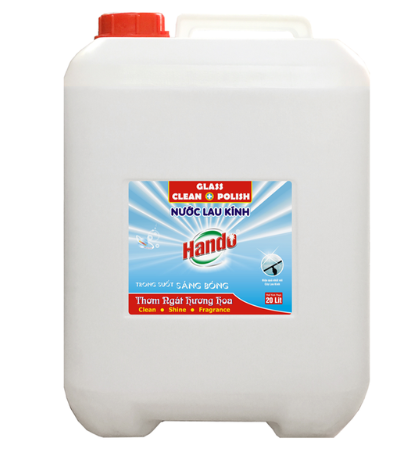  Nước lau kính Hando 20L hương bạc hà (Xanh biển)  chuyên dụng Nhà hàng/quán ăn/cafe - Khách sạn - Bệnh viện - Trường học - Công ty/ tòa nhà vp - Spa 