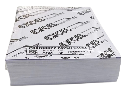  Giấy A5 Excel 70-80 gsm (400 tờ) dày đúng định lượng và trắng sáng 