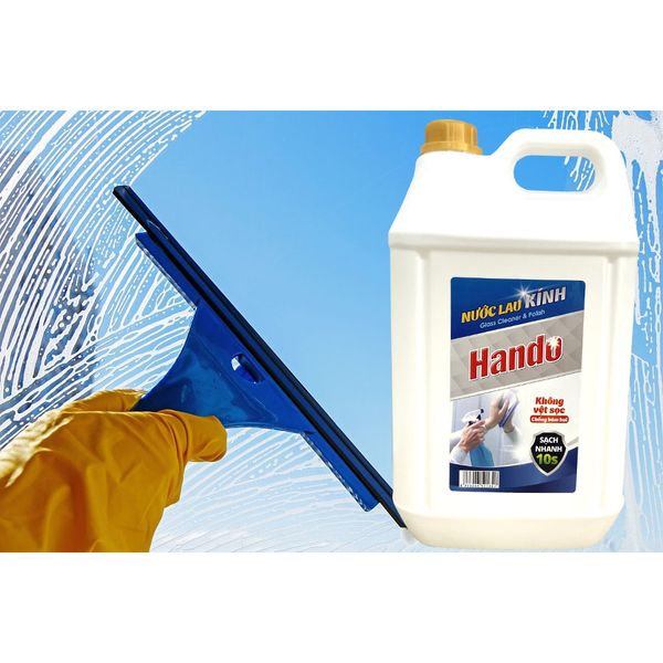  Nước lau kính thơm sạch Hando10L dùng cho khách sạn, nhà hàng, quán cafe,Vệ sinh công nghiệp 