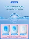  Viên thả bồn cầu CleanZ sạch khuẩn thơm mát tẩy sạch mảng bám khử mùi diệt vi khuẩn toilet thế hệ mới hương đào 50g 