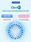  Viên thả bồn cầu CleanZ sạch khuẩn thơm mát tẩy sạch mảng bám khử mùi diệt vi khuẩn toilet thế hệ mới hương đào 50g 