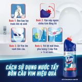  Nước Tẩy Bồn Cầu Vim Diệt Khuẩn  880ml Xanh biển 