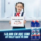  Nước Tẩy Bồn Cầu Vim Diệt Khuẩn  880ml Xanh biển 