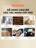  Lọ tỏa hương Lovenose hương thơm tự nhiên dễ chịu khử mùi sáp thơm phòng thế hệ mới 45 ngày - Dung tích 180ml 