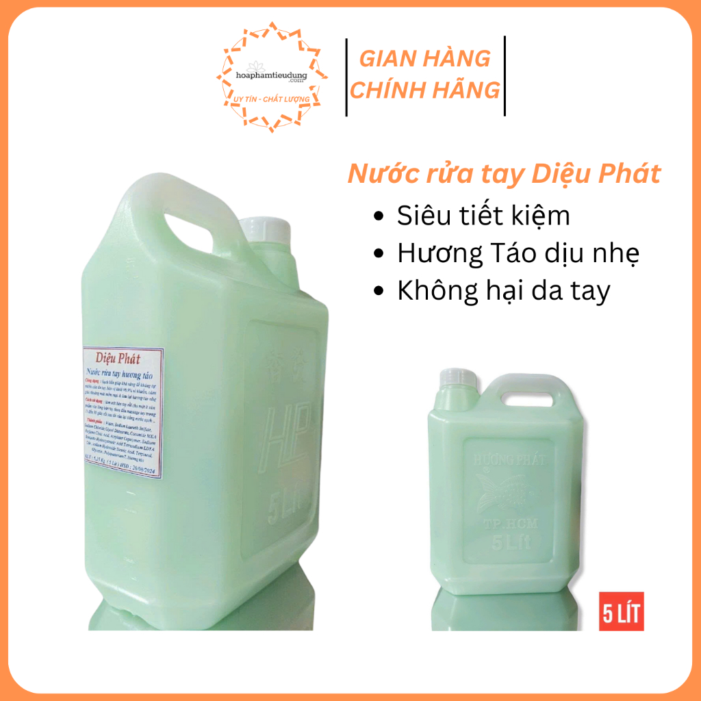  Nước rửa tay Diệu Phát 5L 