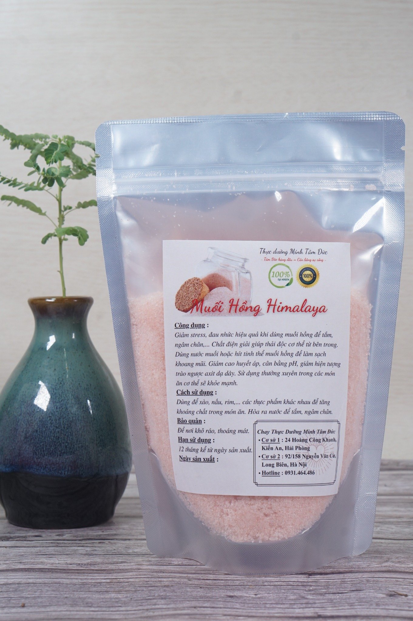 Muối Hồng Hymalaya túi 500g