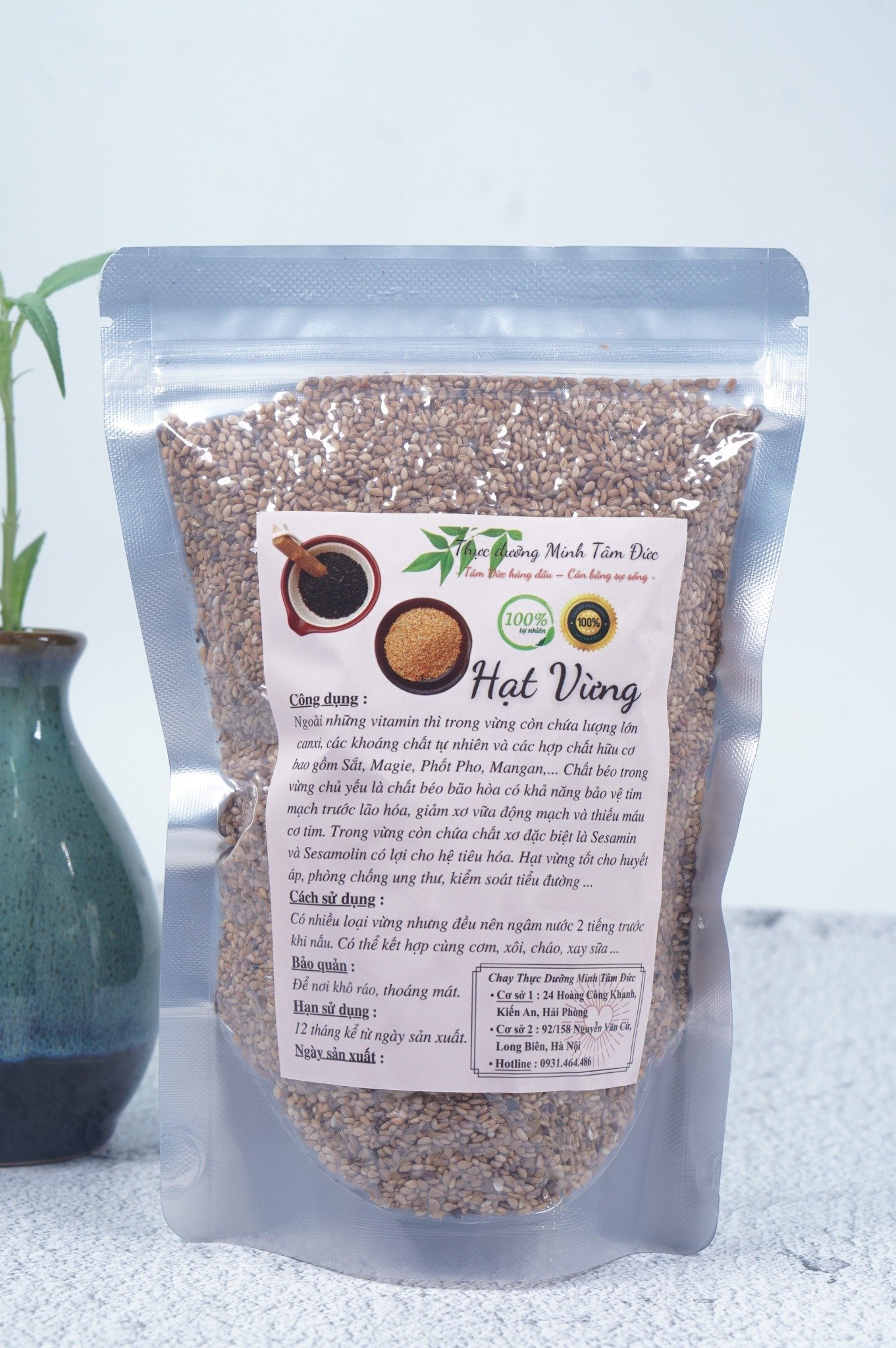 Vừng Vàng Vỏ Chín Hà Giang túi 300g