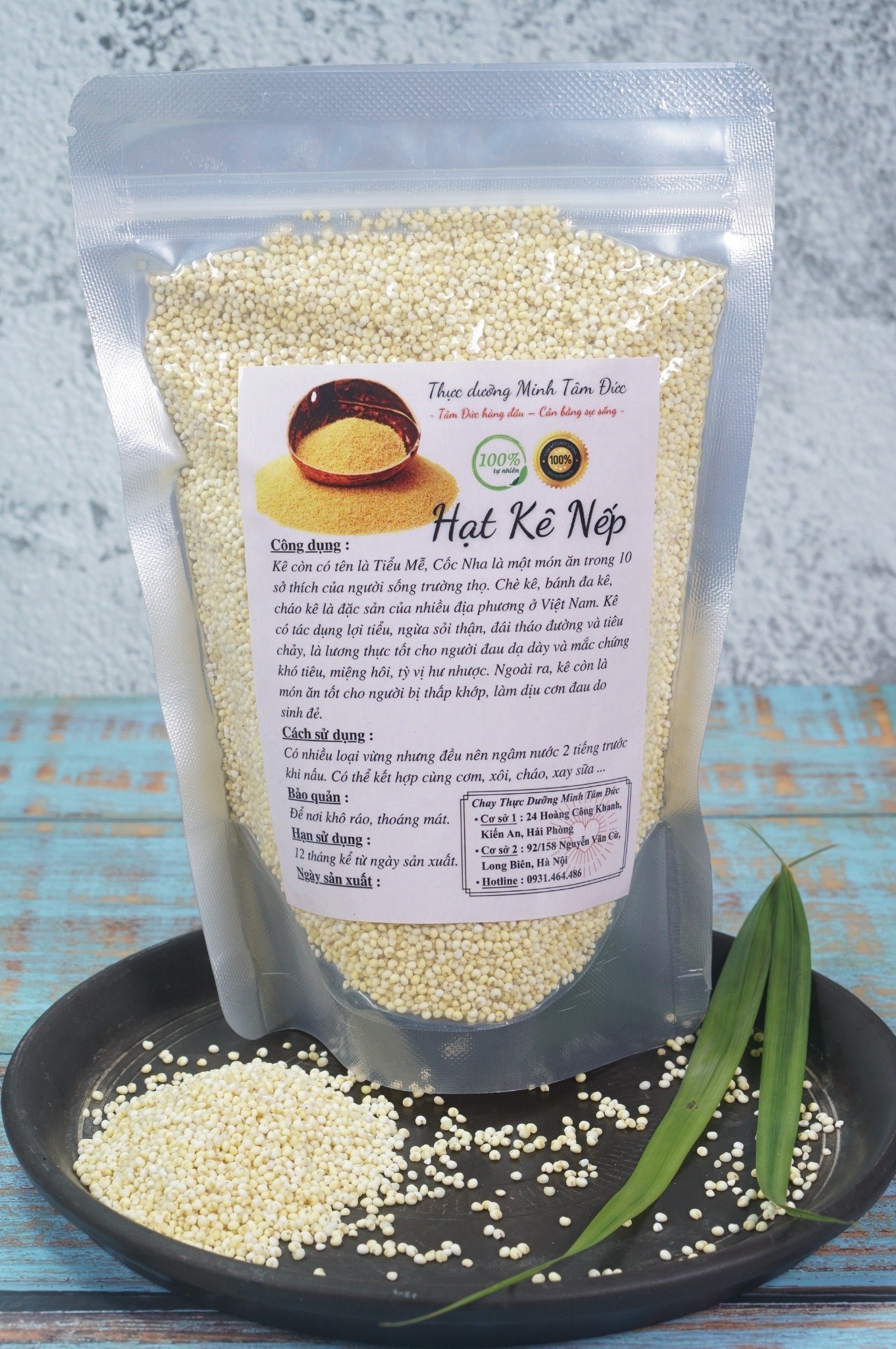 Hạt Kê Nếp Nghệ An túi 500g